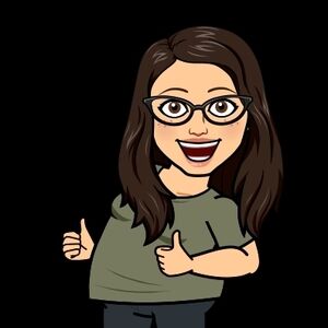 Graphic Bitmoji Character Tee - Olive Green Top